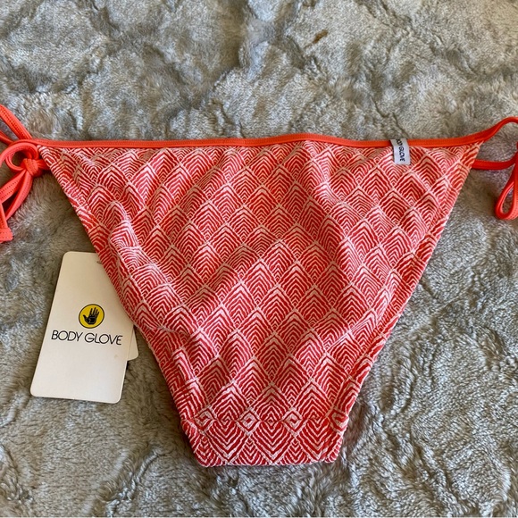 Body Glove Side Tie Sz S or L Orange 🍊 Print Bikini Bottom NWT - Picture 4 of 8